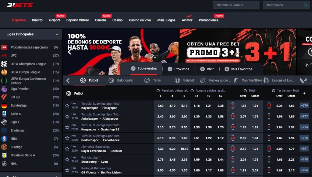 Apuestas deportivas 31 Bets