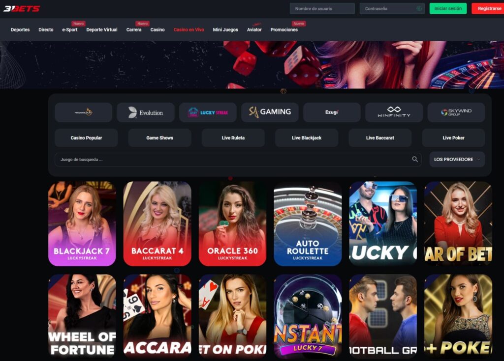 Casino en vivo 31Bets
