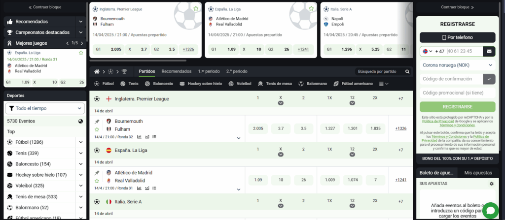 Apuestas Deportivas en BetLabel