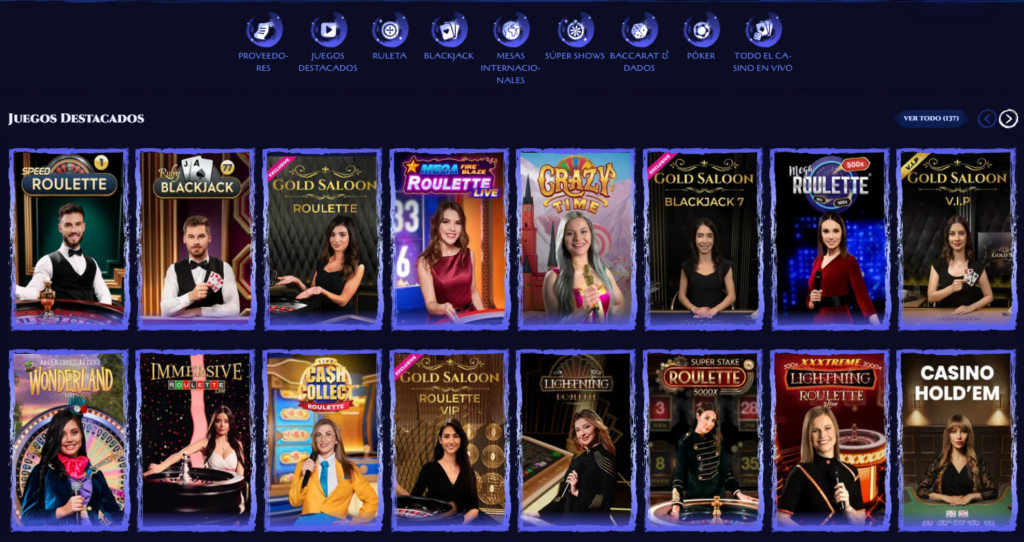 SpiNight Casino en Vivo