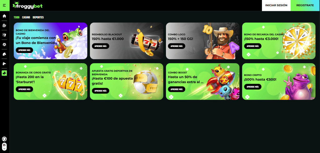 Bonos y Promociones en Froggybet