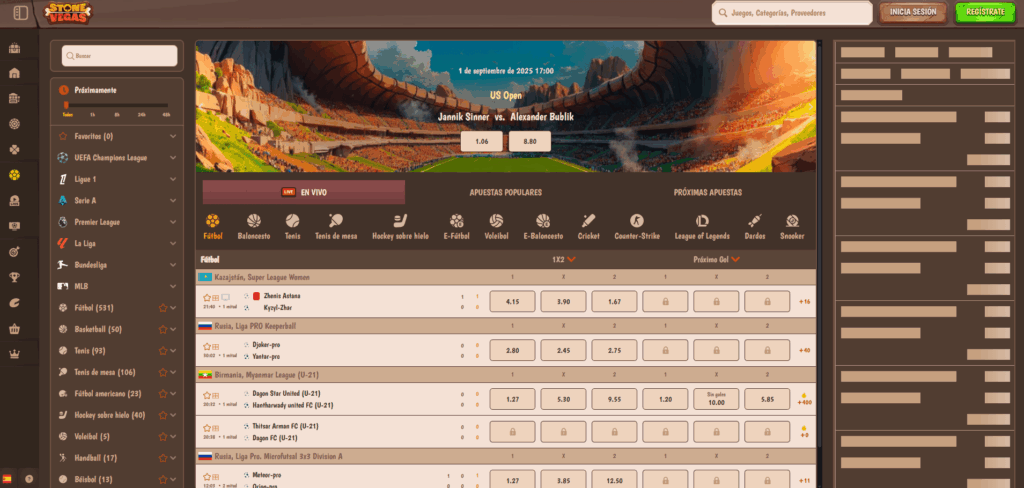 Resumen de Apuestas Deportivas StoneVegas