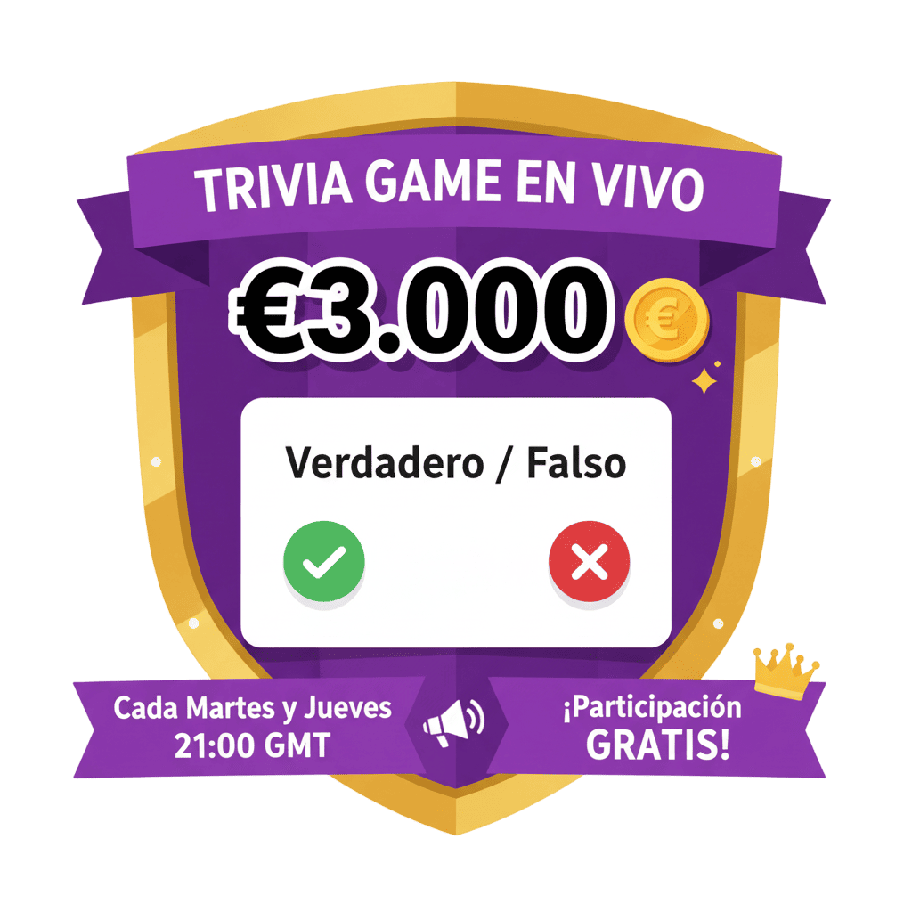 Trivia Game en Vivo €3.000