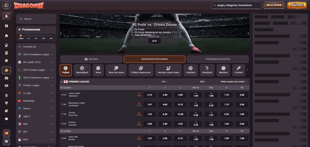 Apuestas Deportivas en Dragonia